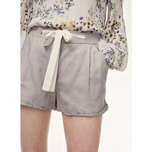 ARITZIA Wilfred Allegra Linen Shorts Grey 2